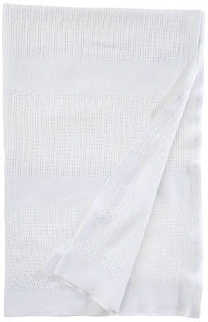 Medline 24371 Medco Cotton Thermal Blanket, 66" Width, 90" Length