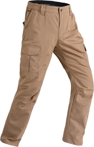 Mens Cargo Work Pants Ripstop Water Resistant Outdoor Tactical Utility Pants with 7 Pockets Hiking Construction Pants
