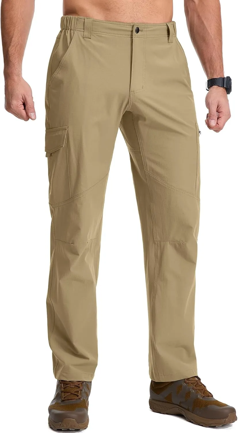 Mens Hiking Pants Lightweight Quick Dry Zip Off Safari Camping Fishing Travel boy Scout Pants