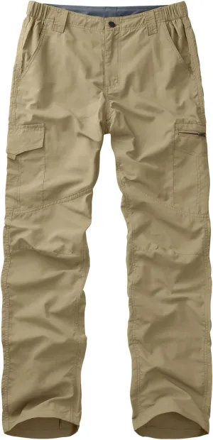Mens Hiking Pants Lightweight Quick Dry Zip Off Safari Camping Fishing Travel boy Scout Pants