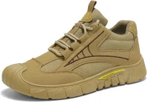 Men'S Hiking Work Boots - Outdoor Non-Slip Comfortable Durable Shoes For Mountain Trekking Casual Walking & Daily Wear With Cushioned Support