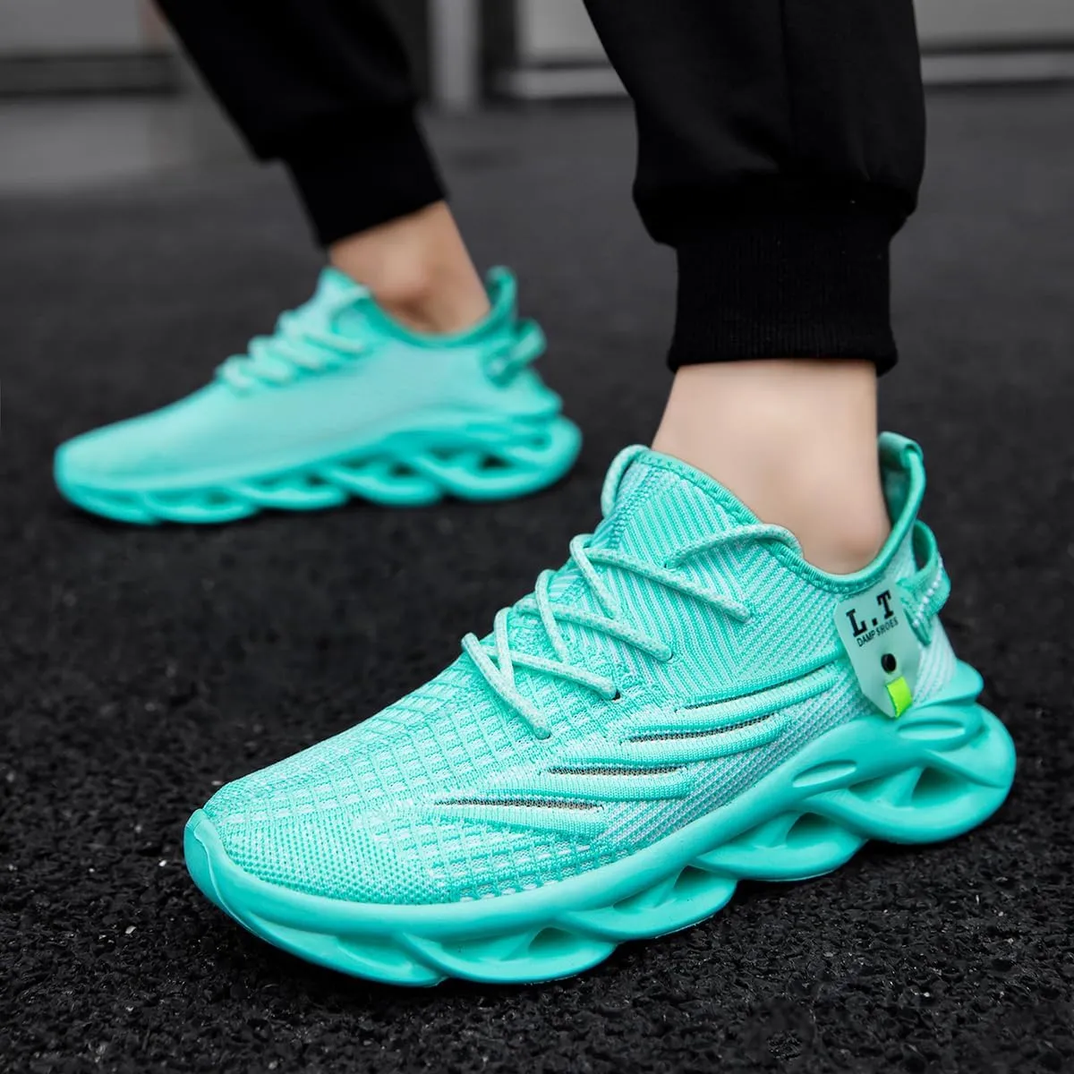 Mens Slip on Walking Running Shoes Non Slip Sneakers Work Sport Athletic Gym Sports Casual Fashion Lightweight Breathable