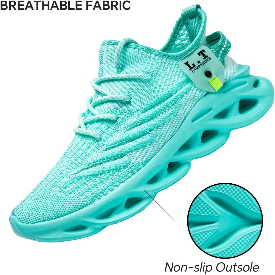 Mens Slip on Walking Running Shoes Non Slip Sneakers Work Sport Athletic Gym Sports Casual Fashion Lightweight Breathable