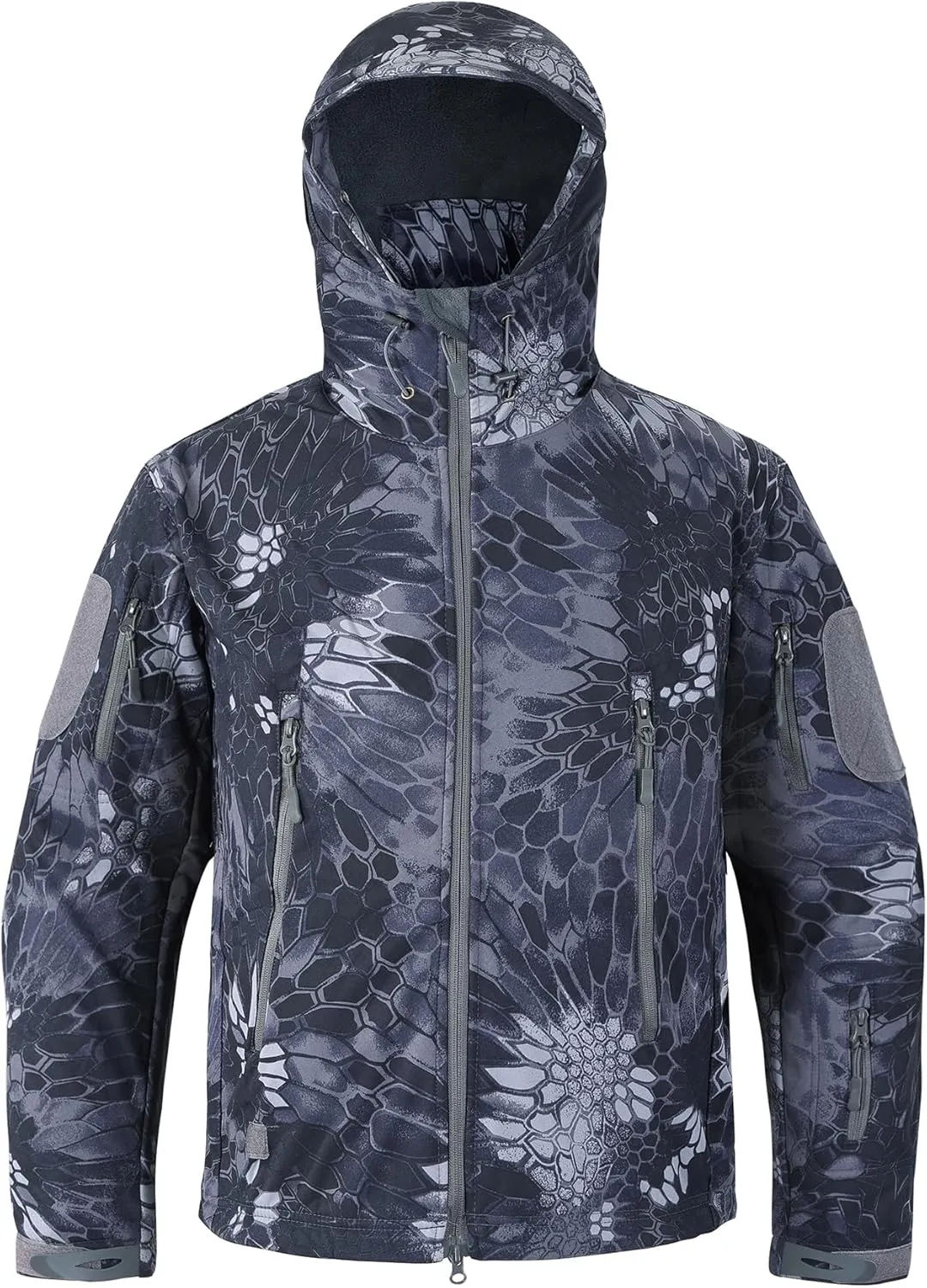 Men's Softshell Jacket Fleece Windproof Waterproof Thermal Tactical Coat Outdoor Jacket Hiking Camping
