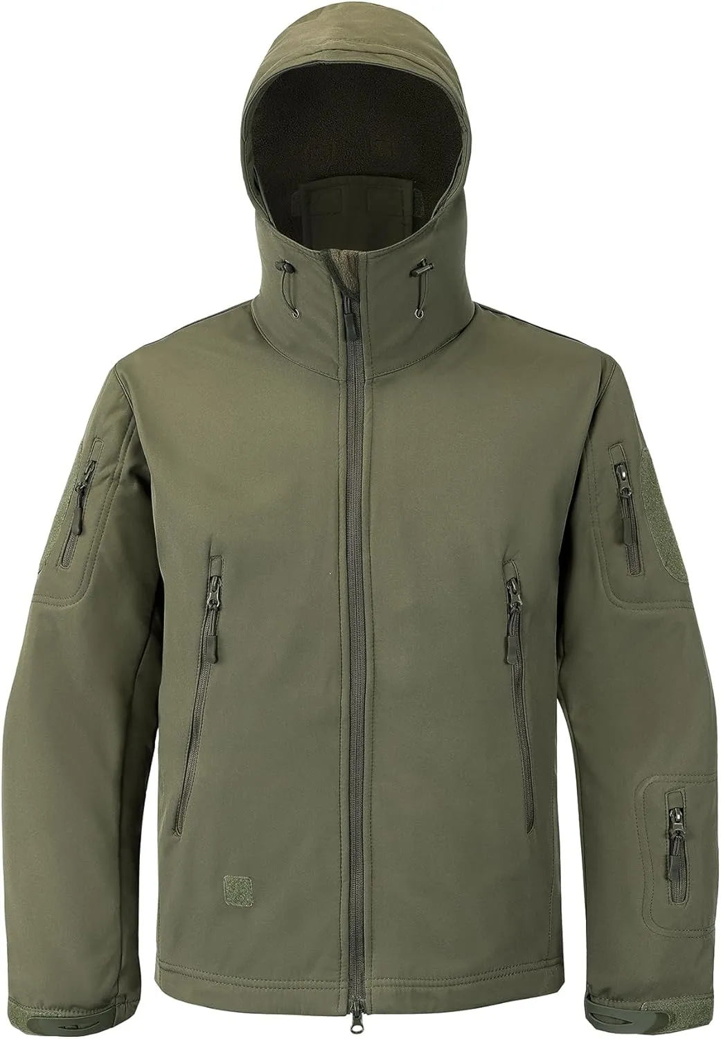 Men's Softshell Jacket Fleece Windproof Waterproof Thermal Tactical Coat Outdoor Jacket Hiking Camping