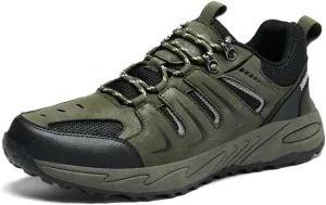 Men's Trekking Shoes Wear-Resistant Anti-Slip Outsole,Lightweight Comfort Soft Insole,Water-Proof Suede Upper Breathable Mesh for Outdoor Hiking Backpacking Camping