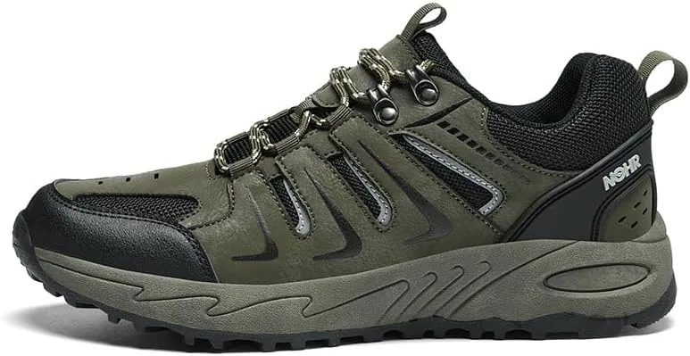 Men's Trekking Shoes Wear-Resistant Anti-Slip Outsole,Lightweight Comfort Soft Insole,Water-Proof Suede Upper Breathable Mesh for Outdoor Hiking Backpacking Camping