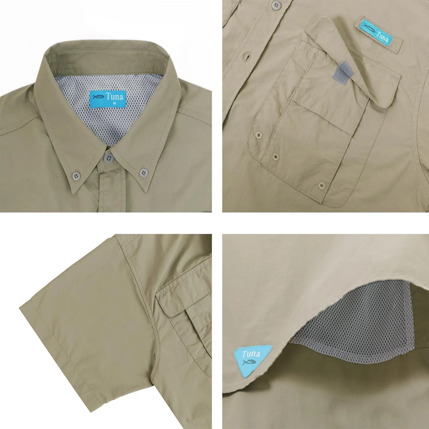 Men's UV UPF 50  Sun Protection Magellan Fishing Waterproof SPF Hiking Camping Short Sleeve Shirts