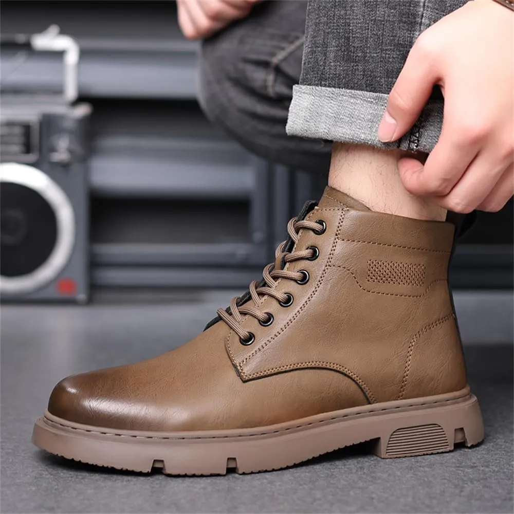 Mens Winter Snow Boots Water Resistant Warm Fur Lined Anti Slip Work Ankle Shoes Casual Lightweight Hiking Outdoor Trekking Boot