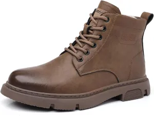 Mens Winter Snow Boots Water Resistant Warm Fur Lined Anti Slip Work Ankle Shoes Casual Lightweight Hiking Outdoor Trekking Boot