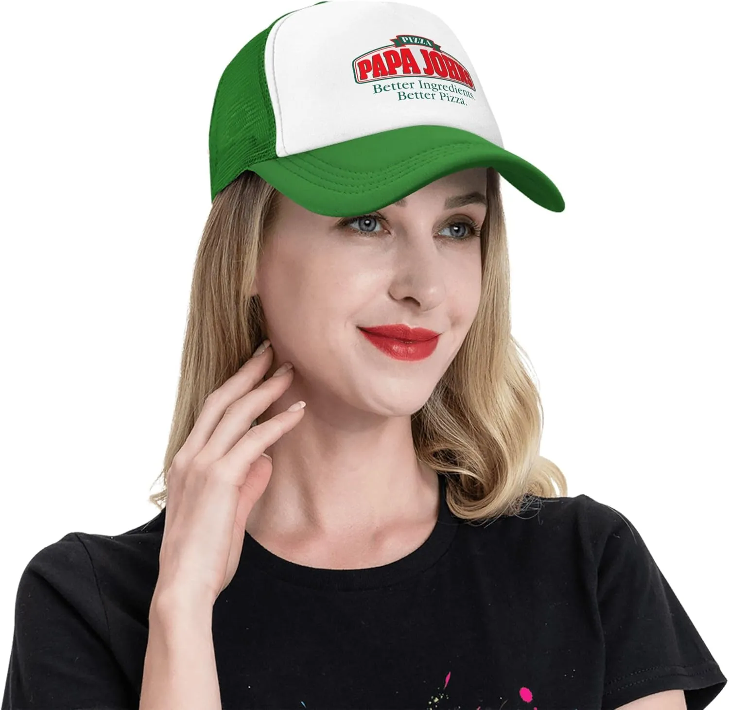 Men's Women's Logo Graphic Mesh Baseball Caps Adjustable Trucker Dad Caps Work Hat for Adult Unisex Women Men