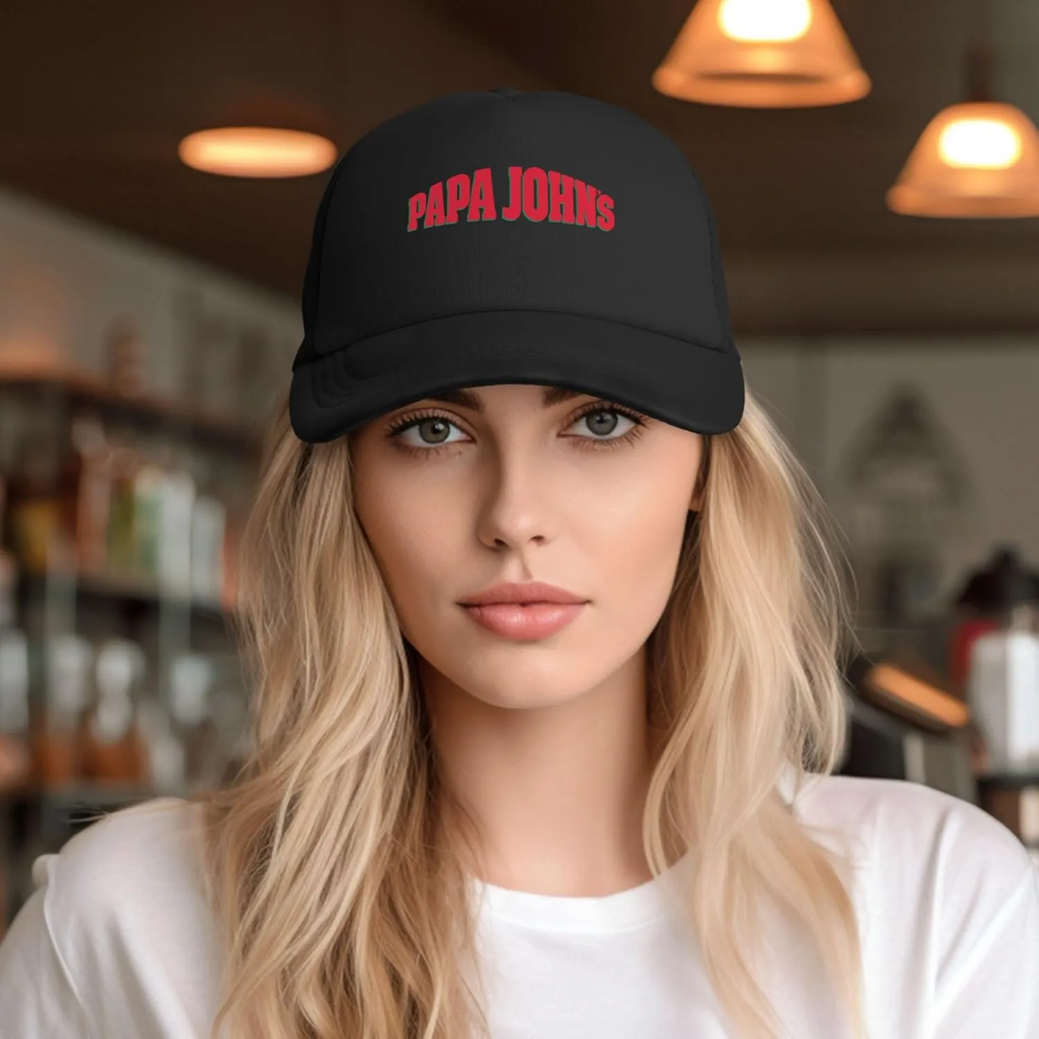 Men's Women's Logo Graphic Mesh Baseball Caps Adjustable Trucker Dad Caps Work Hat for Adult Unisex Women Men