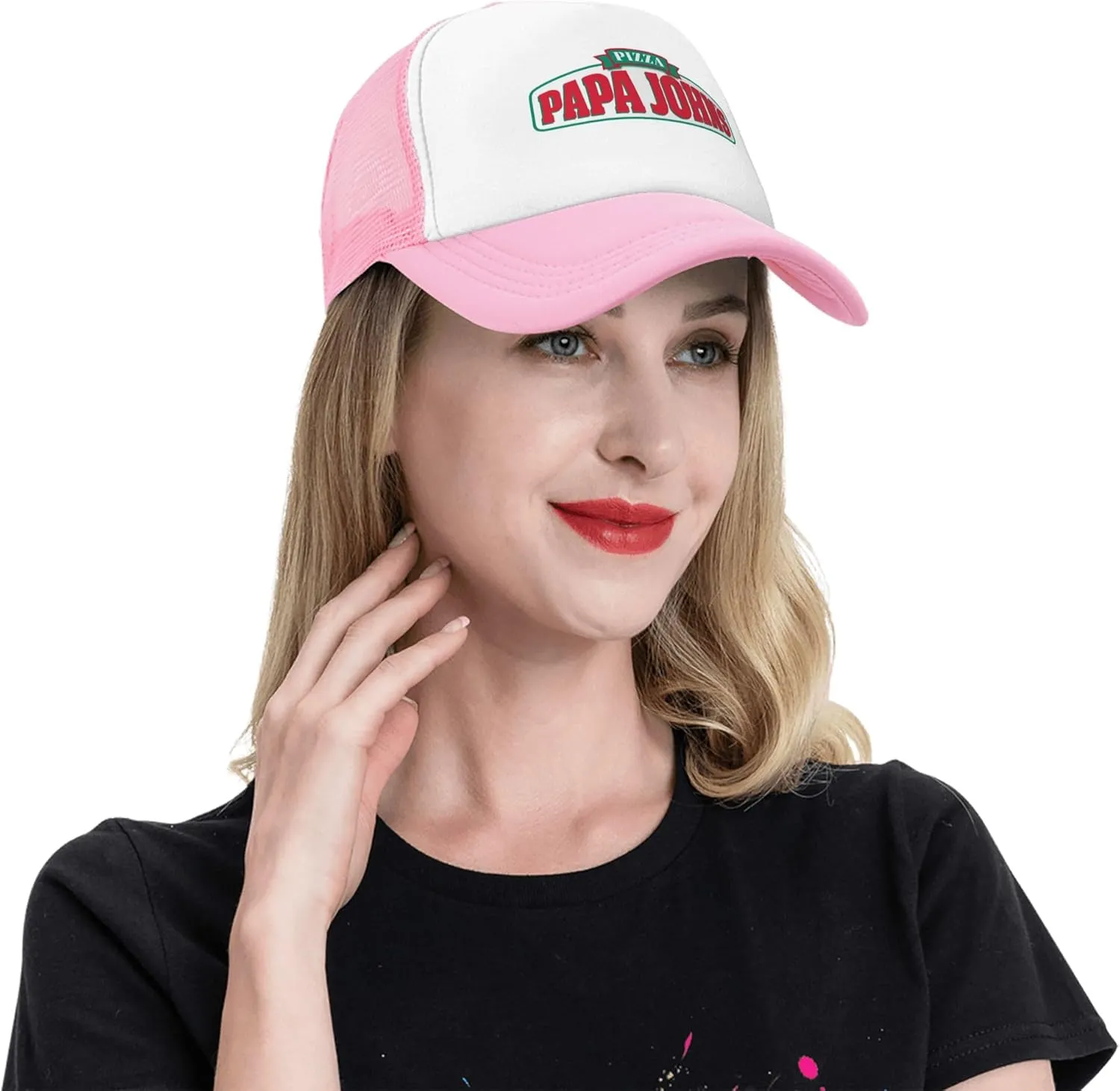 Men's Women's Logo Graphic Mesh Baseball Caps Adjustable Trucker Dad Caps Work Hat for Adult Unisex Women Men