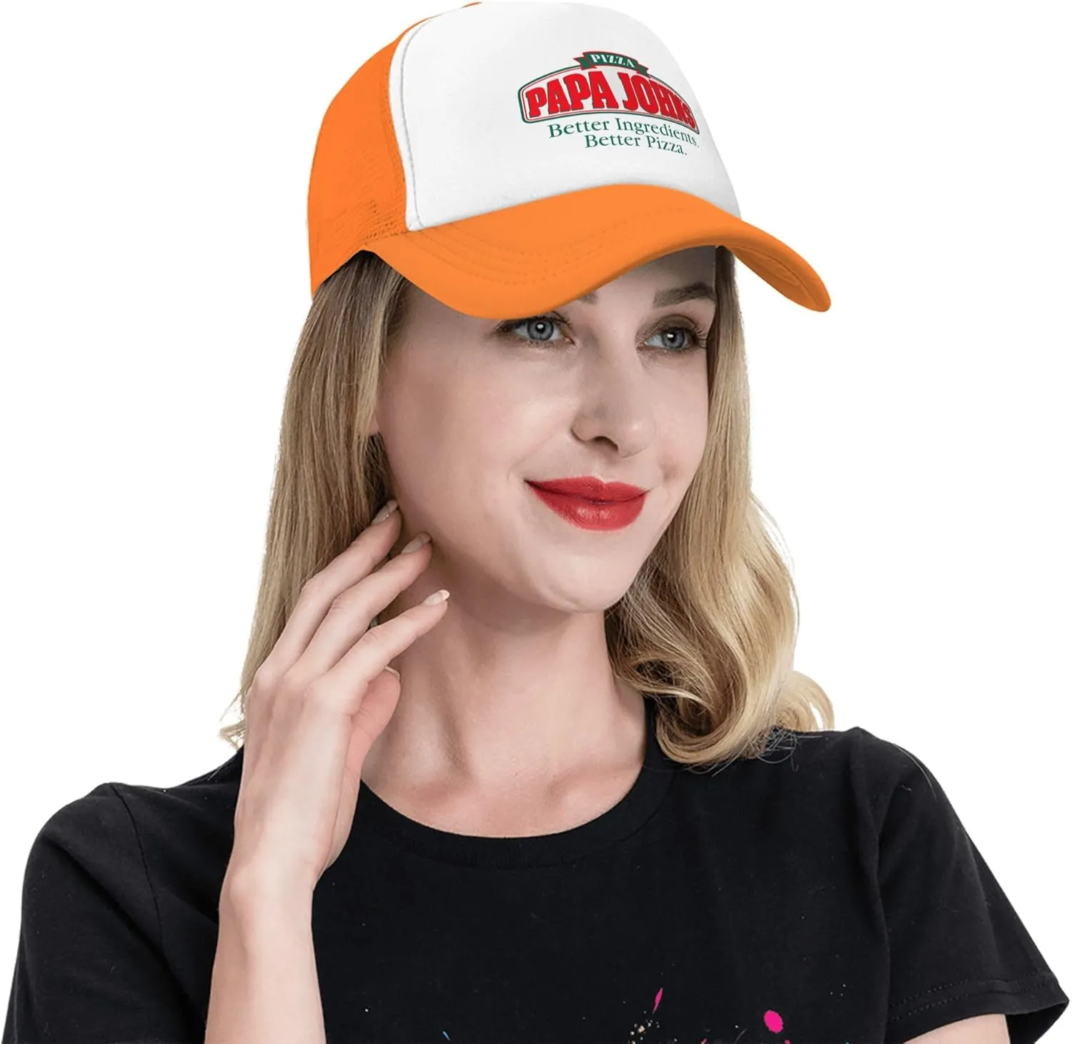 Men's Women's Logo Graphic Mesh Baseball Caps Adjustable Trucker Dad Caps Work Hat for Adult Unisex Women Men