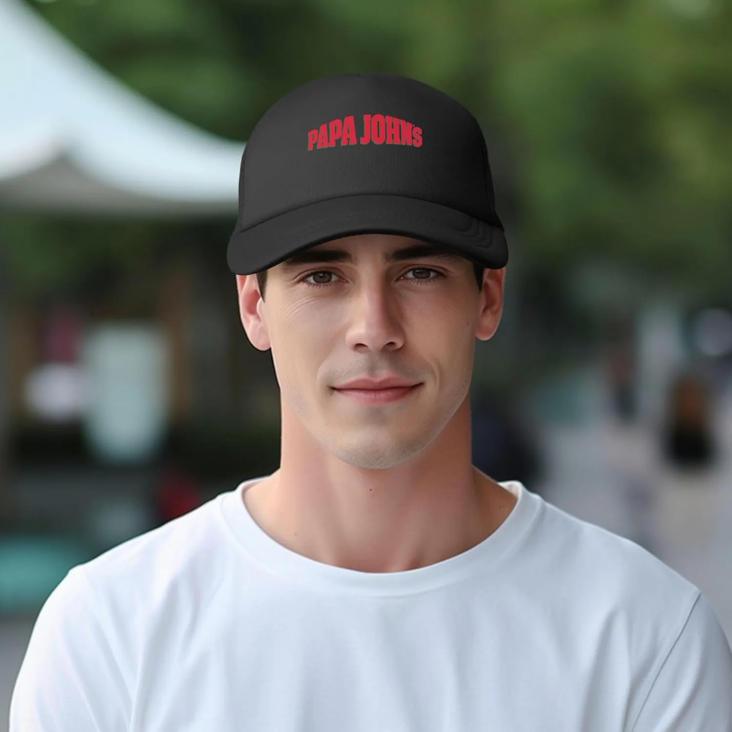 Men's Women's Logo Graphic Mesh Baseball Caps Adjustable Trucker Dad Caps Work Hat for Adult Unisex Women Men