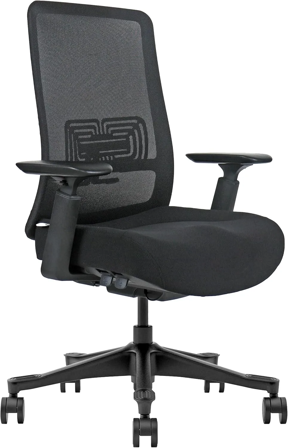Mesh Office Chair – Ergonomic Office Chair with Lumbar Support, Adjustable 3D Arms & Soft Seat – Holds Up to 330lbs (Black)
