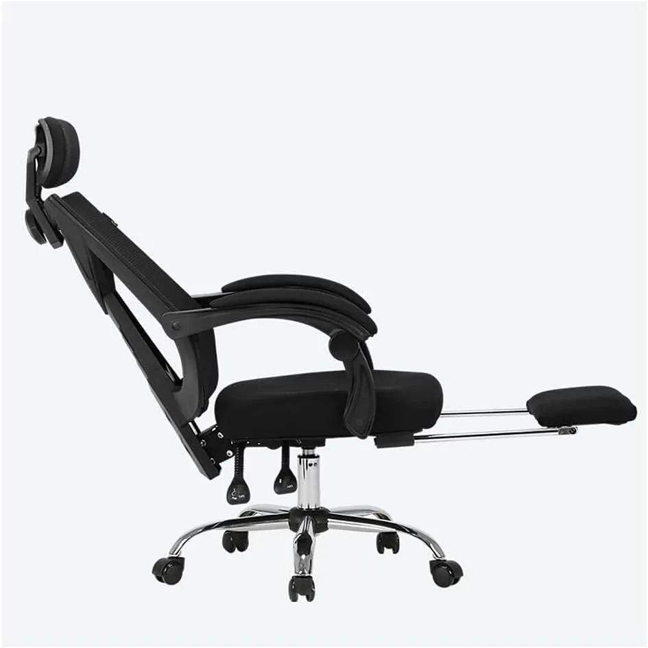 Mesh Office Chair with Pulley Bracket,Ergonomic High-Back Adjustable Desk Chair with armrests, for Office, Dormitory, Home Gift