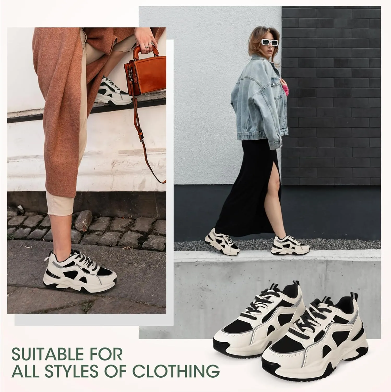 Milisten 1 Pair Women Sneakers Tennis Shoes, Sneakers for Women Running Shoes, Fashion Walking Womens Sneakers