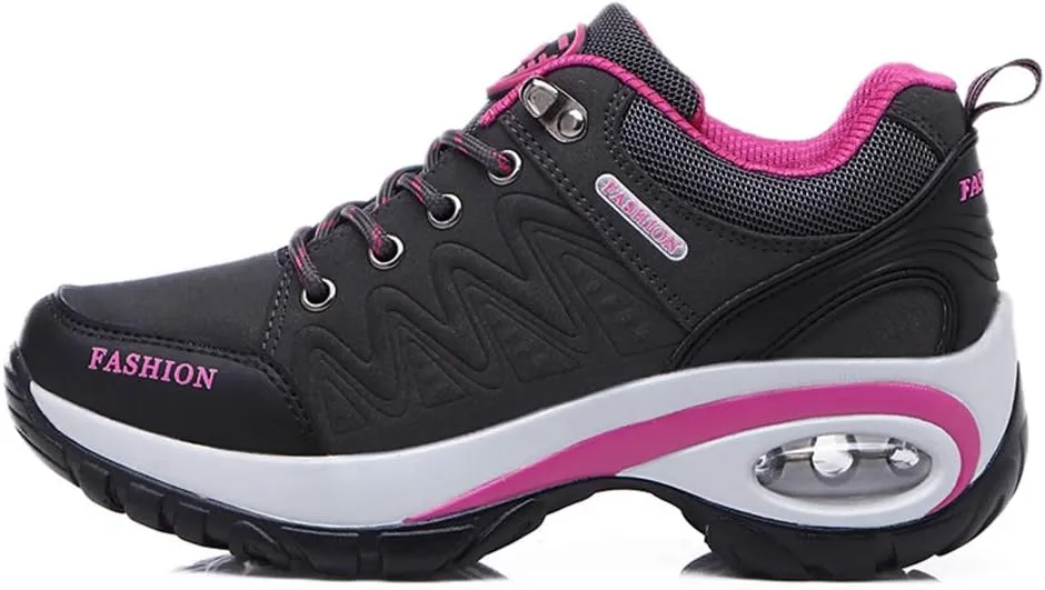 MIOKE Women's Casual Walking Running Sport Shoes Waterproof Non-Slip Trail Backpacking Outdoor Hiking Shoes