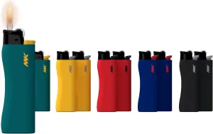 MK 9G Flint Strike Refillable Lighters - Ideal for Candle, BBQ & Bulk Use - Butane Classic Pocket Lighters