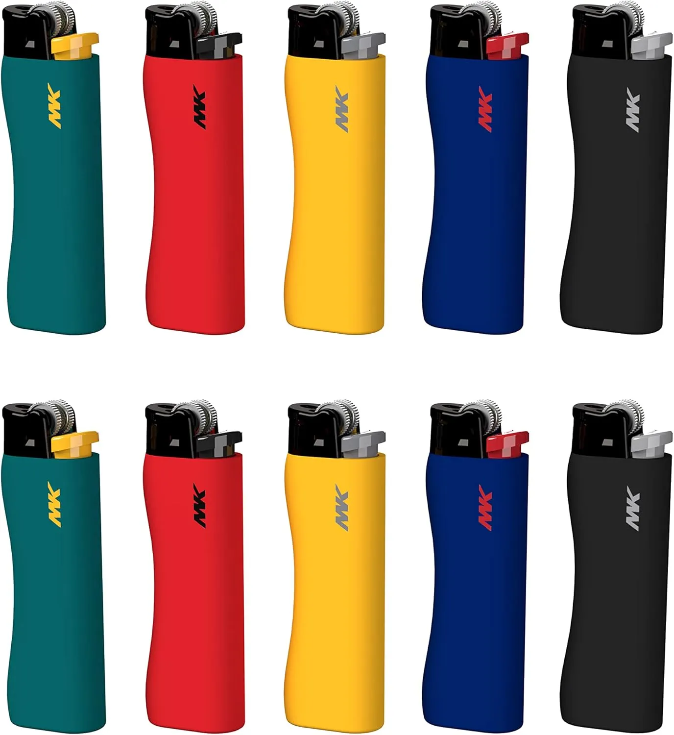 MK 9G Flint Strike Refillable Lighters - Ideal for Candle, BBQ & Bulk Use - Butane Classic Pocket Lighters