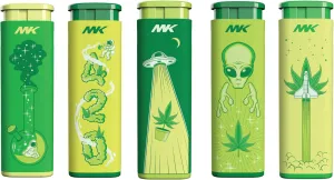 MK Wind Proof Jet Flame Lighters, 5PCS Striking Design, Ideal as Lighters for Candle, Camping, Outdoor use, Butane Refillable Lighter (Connection-5PC)