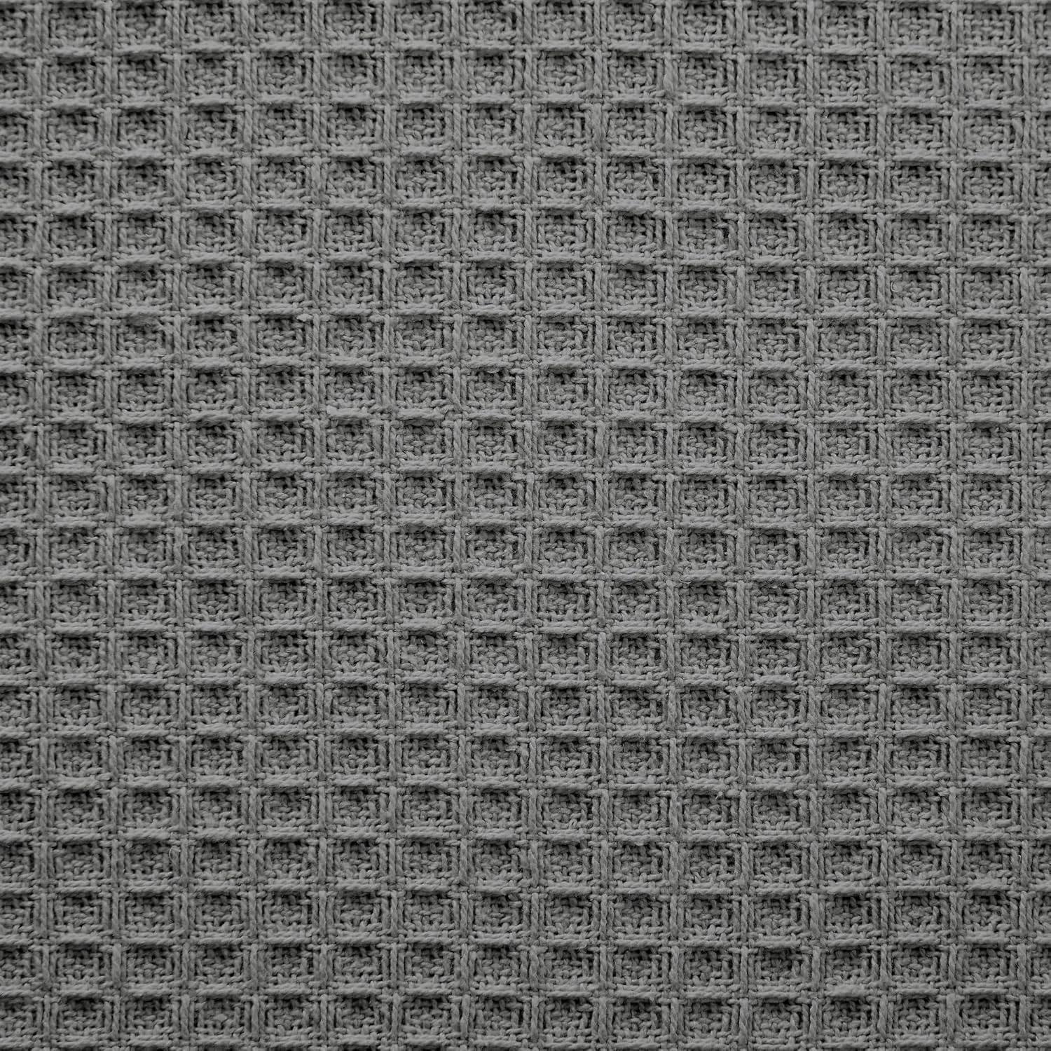 Modern Threads 100% Cotton Waffle Thermal Blanket, Dark Gray, Full/Queen