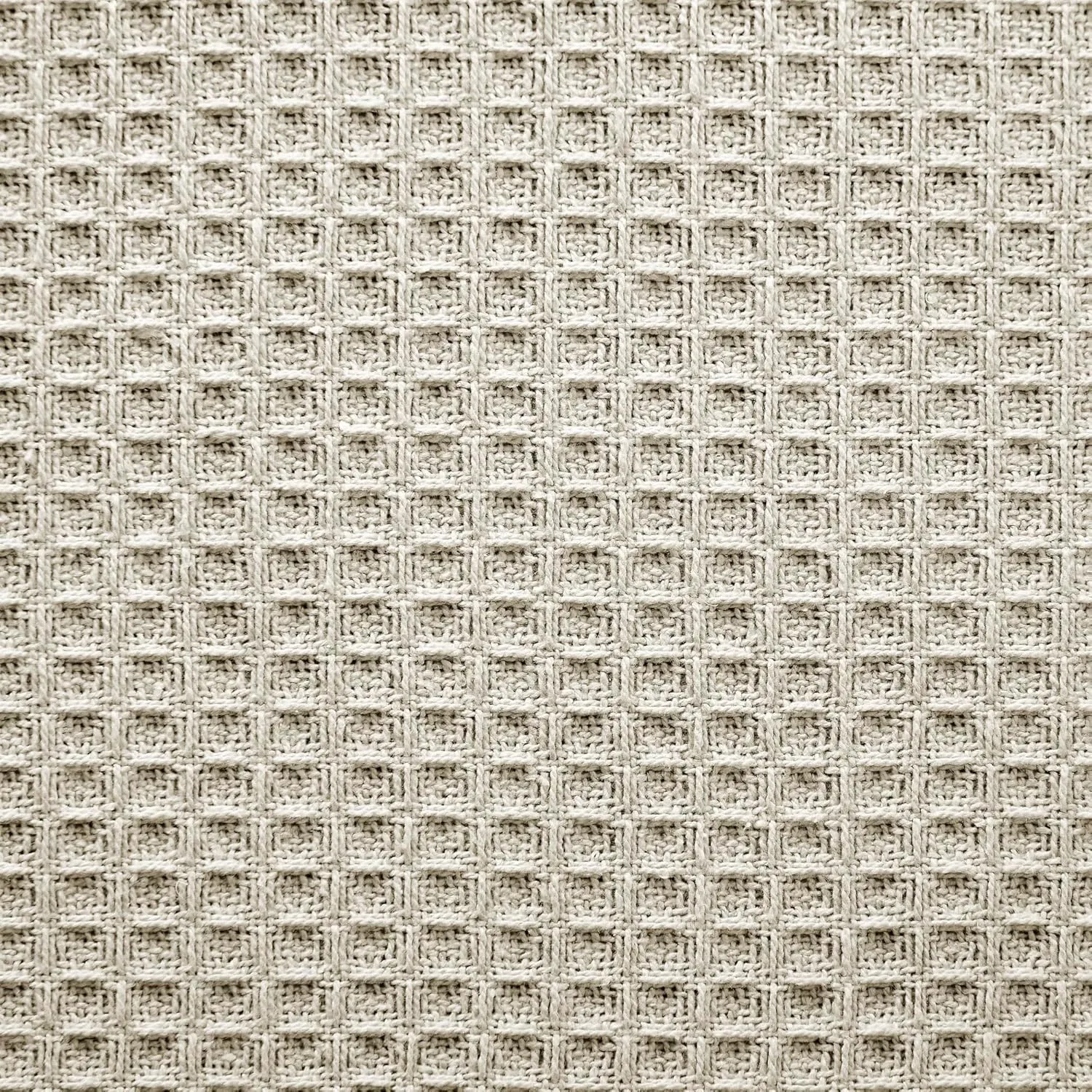 Modern Threads 100% Cotton Waffle Thermal Blanket, Oatmeal, Full/Queen