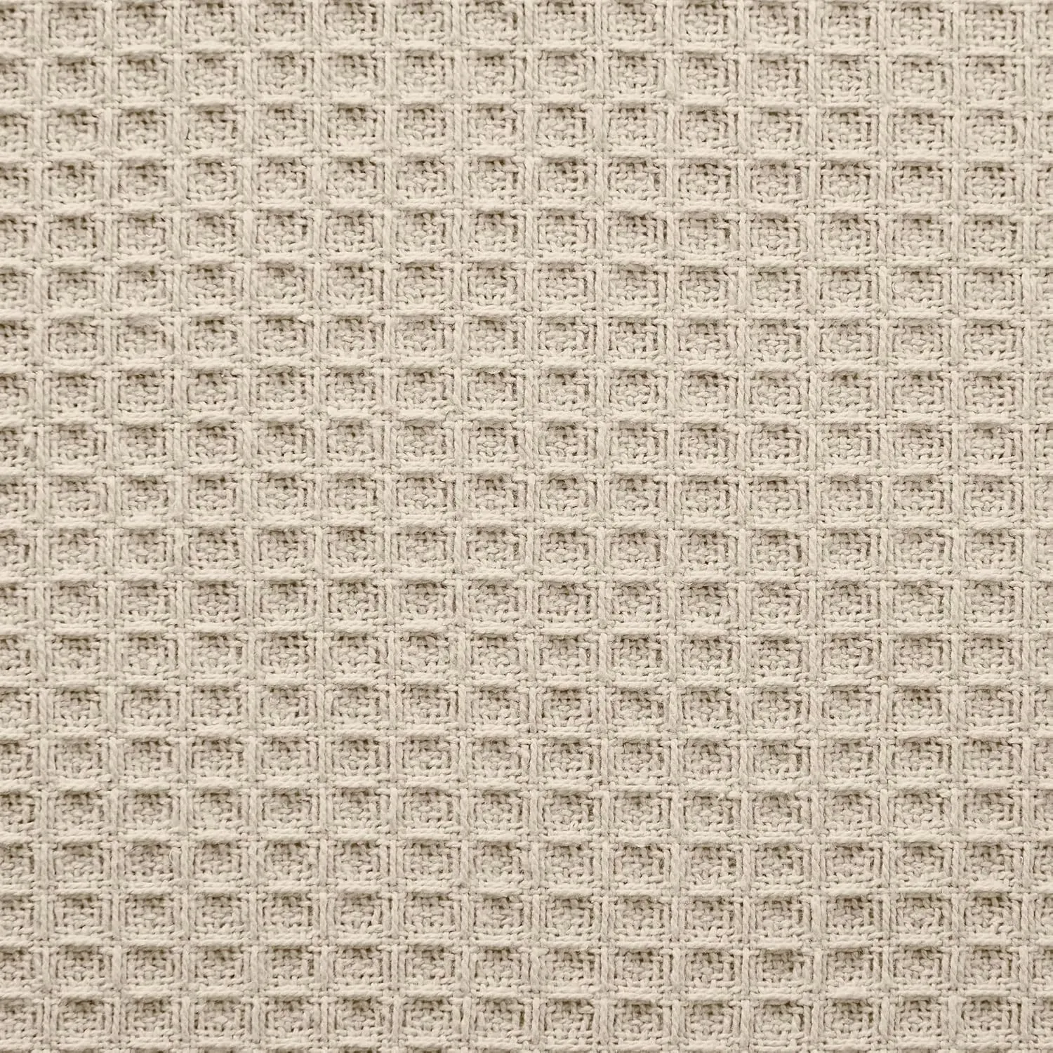 Modern Threads 100% Cotton Waffle Thermal Blanket, Taupe, Full/Queen