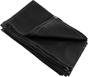 Mophorn 10 x 10 Ft Welding Blanket Black Fiberglass Blanket Portable Fiberglass Fire Retardant Blanket Welding Mat Welding Fireproof Thermal Resistant Insulation with Carry Bag