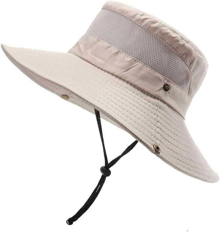 Mosquito Net Hat - Safari Sun Visor Hat with Removable Bug Net for Outdoor Men and Women