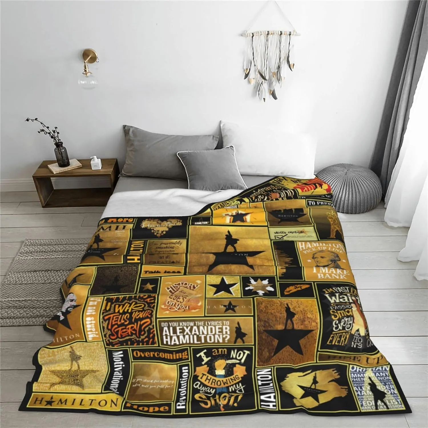 Musical Blanket Musical Throw Blanket Warm Ultra Soft Flannel Blanket Living Room Bedroom Sofa Decoration 50"X40"