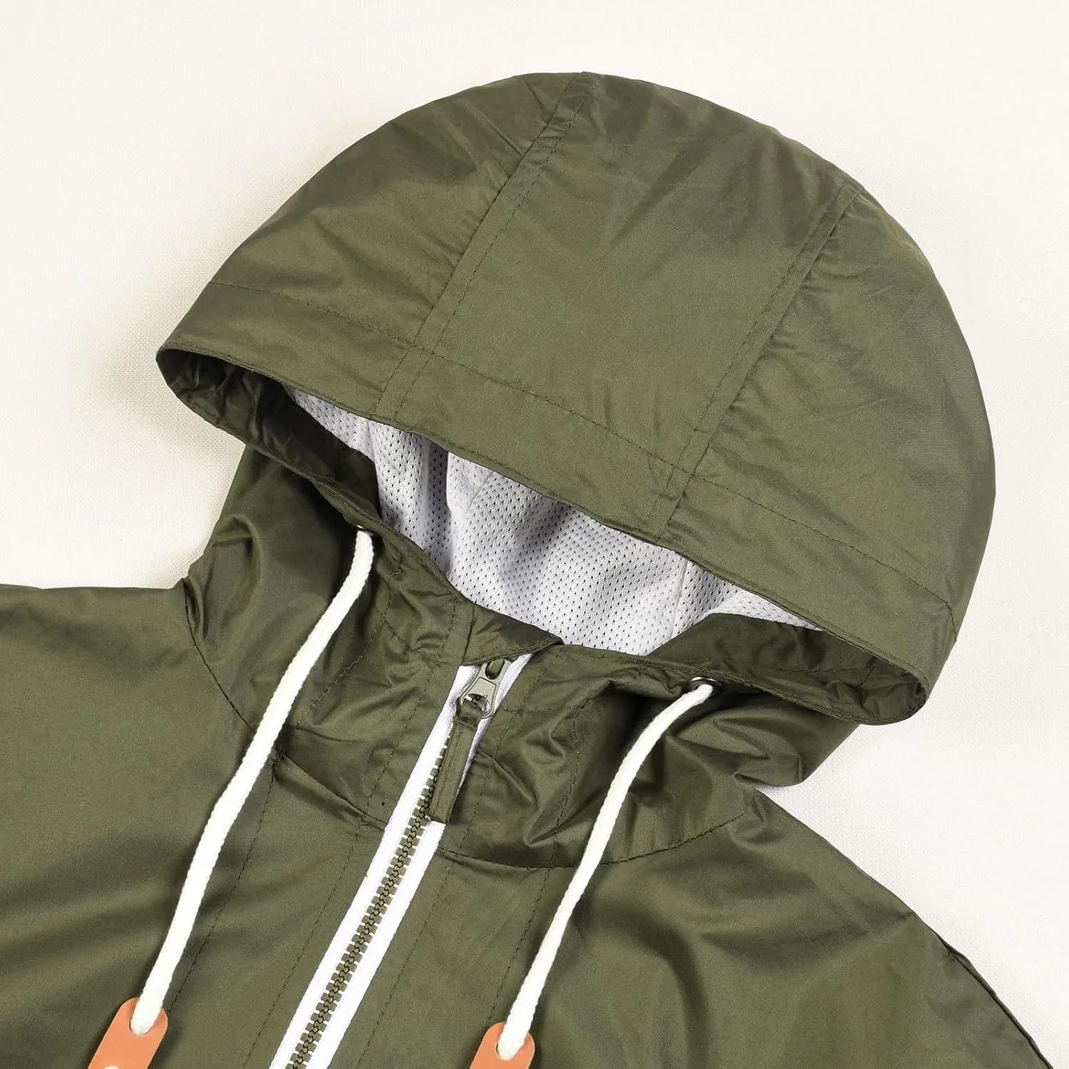 Mywu Lightweight Windbreaker Jacket Men with Mesh Lined for Hiking Travel Water Resistant Men Rain Jacket…