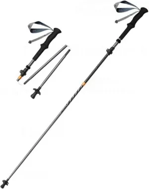 Naturehike UL 3K Carbon Fiber Trekking Pole-7075 Aluminum Adjustable Collapsible 3 Section Ultralight Hiking Stick with EVA Foam Grips, Women Men Walking Pole for Backpacking Trekking Hiking