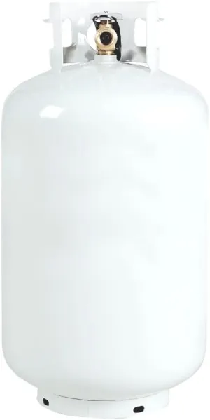 New 30 lb. Steel Propane/LP Cylinder with OPD Valve White 30LBLPG