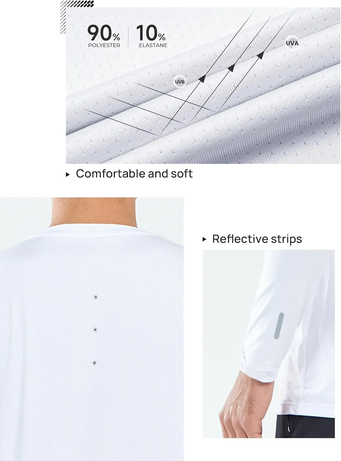 NORTHYARD Men's Sun Protection Shirts Long Sleeve Swim Fishing UPF 50  Shirt UV Hiking Lightweight Rash Guard Athletic