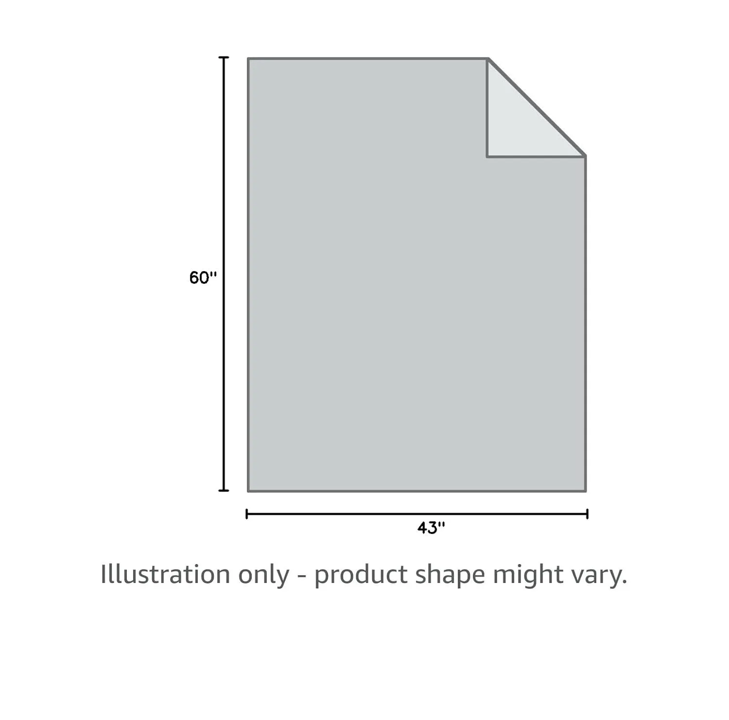 NTBAY Down Alternative Oversized Toddler Comforter, Super Soft and Warm Solid Color Baby Crib Quilted Blanket, 43x60 inches, Light Grey