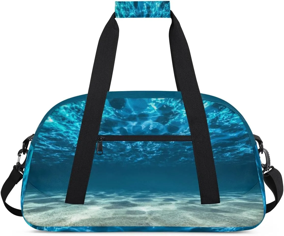 Ocean Gym Duffel Bag for Men Women Underwater Ocean Sports Tote Bag with Adjustable Shoulder Strap for Dance Gymnastics Traveling Outdoor Camping Overnight Stay