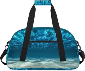 Ocean Gym Duffel Bag for Men Women Underwater Ocean Sports Tote Bag with Adjustable Shoulder Strap for Dance Gymnastics Traveling Outdoor Camping Overnight Stay