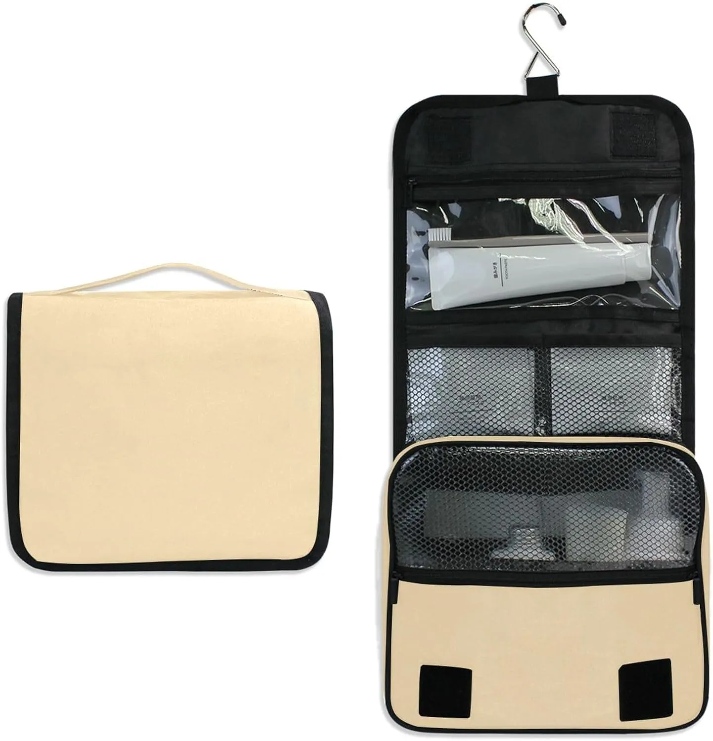 ODAWA Moccasin Toiletries Bag Toiletry Hanging Bag Portable Travel Toiletry Organizer Bag