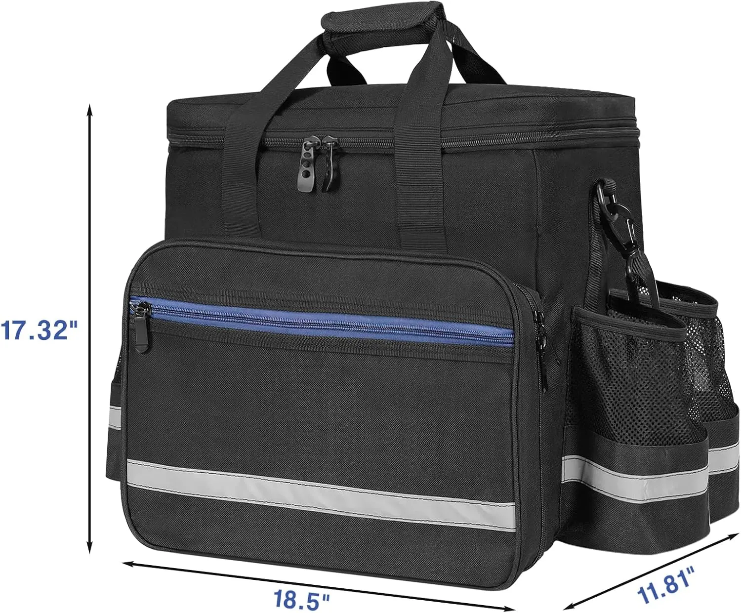 ORKELS Propane Heater Carry Bag Compatible with Mr. Heater MH18B & Big Buddy, Portable Heater Carrying Case with Multiple Pockets and Anti-slip Bottom for Camping, RV Travel, Ice Fishing, Bag Only