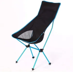 Outdoor Camp Chair Garden Seater Ultralight Portable Camping Chair Outdoor High Back Recliner for Beach, Hiking, Fishing