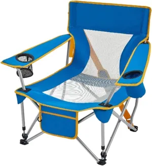 Outdoor Camp Chairs, Outdoor Armchair Beach Deck Chairs Portable Leisure Seat Stool with Breathable Mesh, Comes with Storage Bag Lawn Chairs Adults