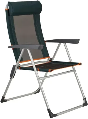 Outdoor Camp Chairs, Outdoor Deck Chair Portable Armchair Fishing Camping Seat Stool with Adjustable Backrest and Breathable Mesh Backrest Lawn Chairs Adults(A)