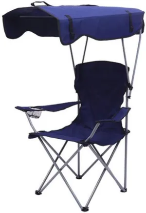 Outdoor Chair Folding Camping Chair Camping Chair with Shade Canopy Chair, Folding Recliner, Adjustable Outdoor Beach Lightweight Sunshade Folding Chairs Camping Chair Foldable Chair