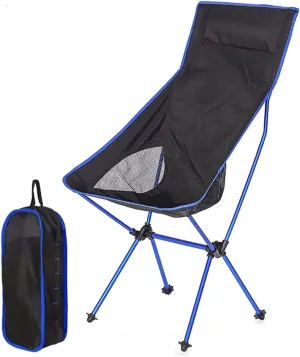 Outdoor Chair Folding Camping Chair Portable Lightweight Folding Camp Chairs with Storage Bag, Aluminum Alloy Fishing Seat for Hiking Travel Picnic Camping Chair Foldable Chair (Color : B)