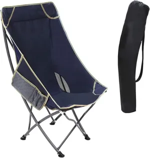 Outdoor Chair Folding Camping Chair Ultralight Folding Camping Chair With Backrest Leisure Beach Seat With Mesh External Hanging Bag Portable Backpack Chair Camping Chair Foldable Chair ( Color : A )