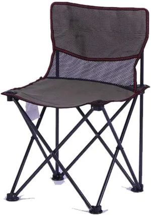 Outdoor Outdoor Portable Folding Chair Beach Backrest Chair for Camping Breathable Mesh Fishing Chair Compact Portable Camping Folding Chair