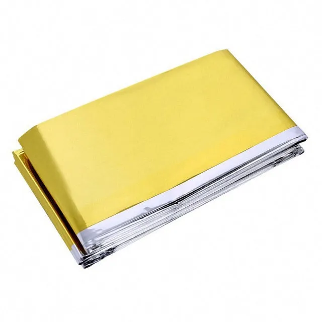 Outdoor Survive  Windproof Waterproof Foil Thermal Blanket for Camping Hiking