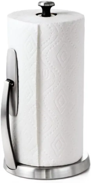 OXO Good Grips SimplyTear Paper Towel Holder - Stainless Steel (Silver & Black)